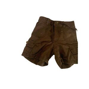 Vintage Old Navy Infant baby Size 6 12 months Brown Cargo Shorts Waist Tie  Pull